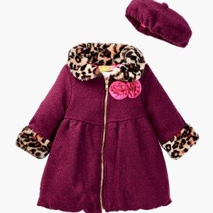🎉Host Pick Sale🎉Penelope Mack Faux Fur Coat and Beret
